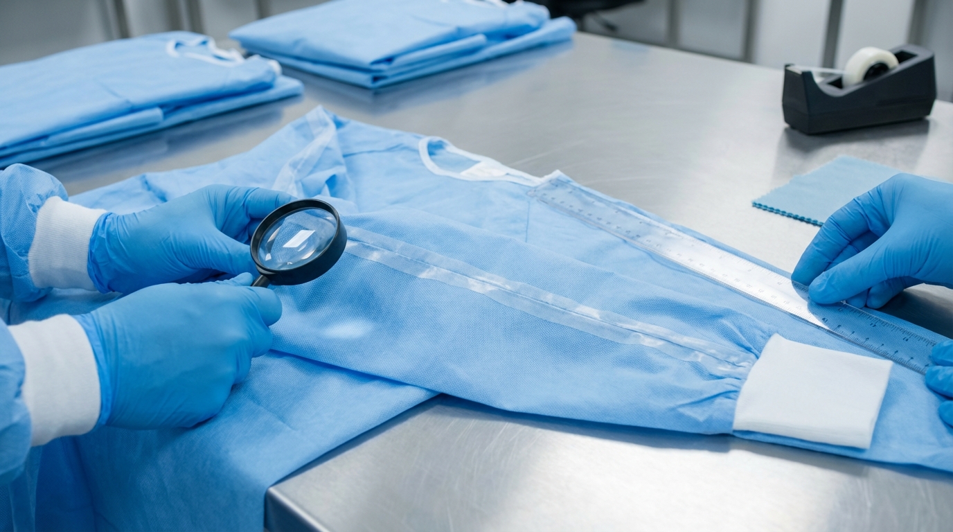 Professional Gown Quality Control: Seam Sealing Tape Audit and Critical Dimension Verification