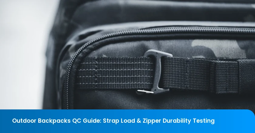 Outdoor Backpacks QC Guide: Strap Load & Zipper Durability Testing