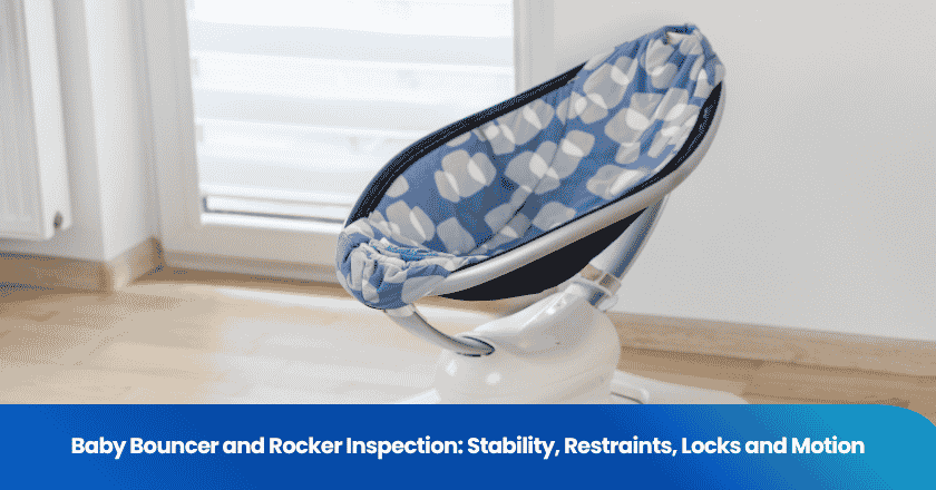 Baby Bouncer and Rocker Inspection: Stability, Restraints, Locks and Motion