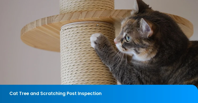 Cat Tree and Scratching Post Inspection: Stability, Platform Load, Fastener Retention, Covering Adhesion, and Assembly
