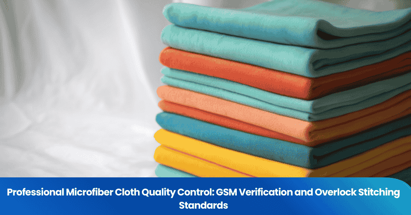 Professional Microfiber Cloth Quality Control: GSM Verification and Overlock Stitching Standards