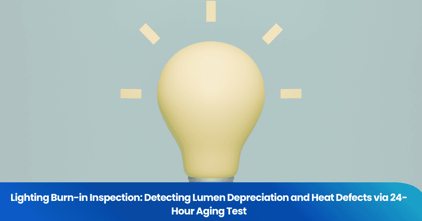 Lighting Burn-in Inspection: Detecting Lumen Depreciation and Heat Defects via 24-Hour Aging Test