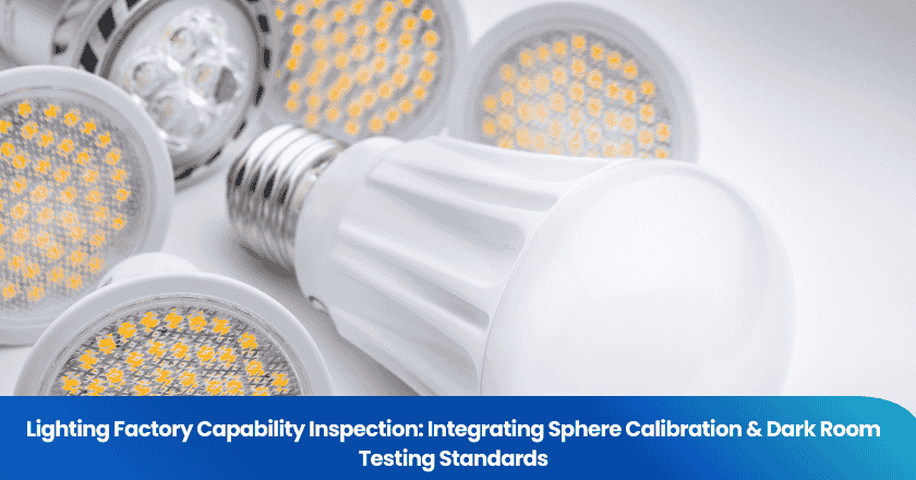 Lighting Factory Capability Inspection: Integrating Sphere Calibration & Dark Room Testing Standards