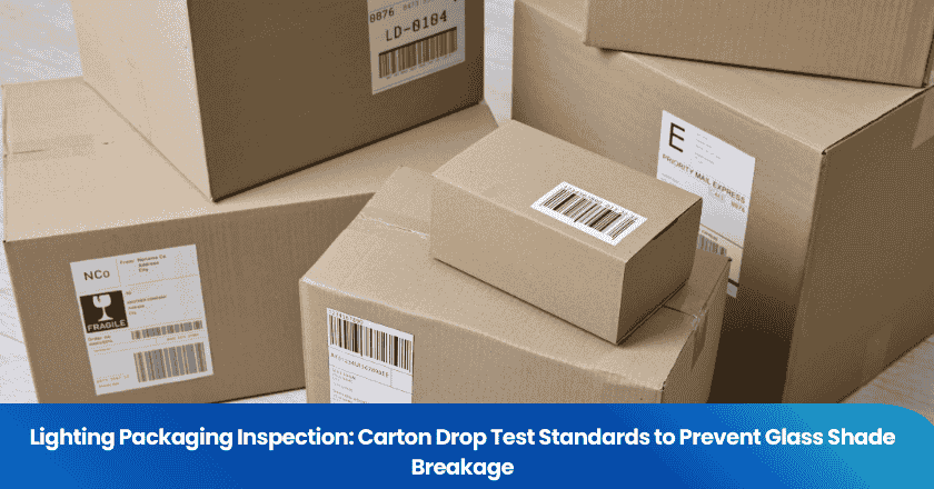 Lighting Packaging Inspection: Carton Drop Test Standards to Prevent Glass Shade Breakage