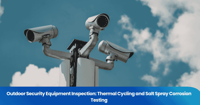 Outdoor Security Equipment Inspection: Thermal Cycling and Salt Spray Corrosion Testing