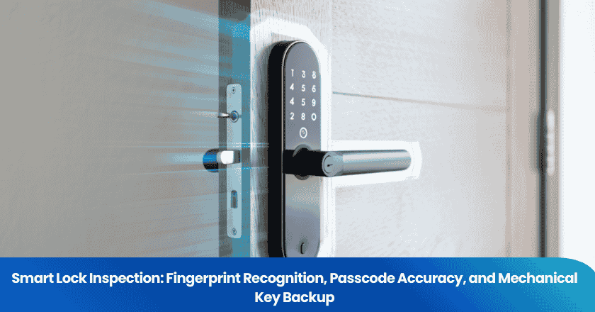 Smart Lock Inspection: Fingerprint Recognition, Passcode Accuracy, and Mechanical Key Backup