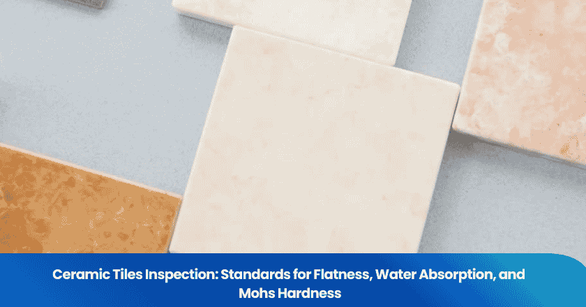 Ceramic Tiles Inspection: Standards for Flatness, Water Absorption, and Mohs Hardness