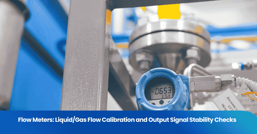Flow Meters: Liquid/Gas Flow Calibration and Output Signal Stability Checks