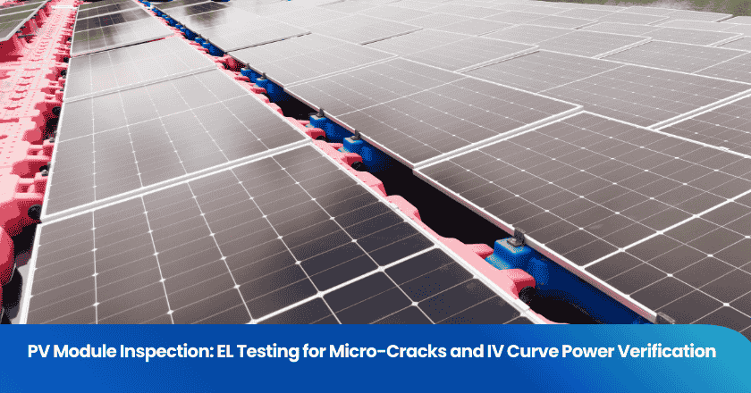 PV Module Inspection: EL Testing for Micro-Cracks and IV Curve Power Verification