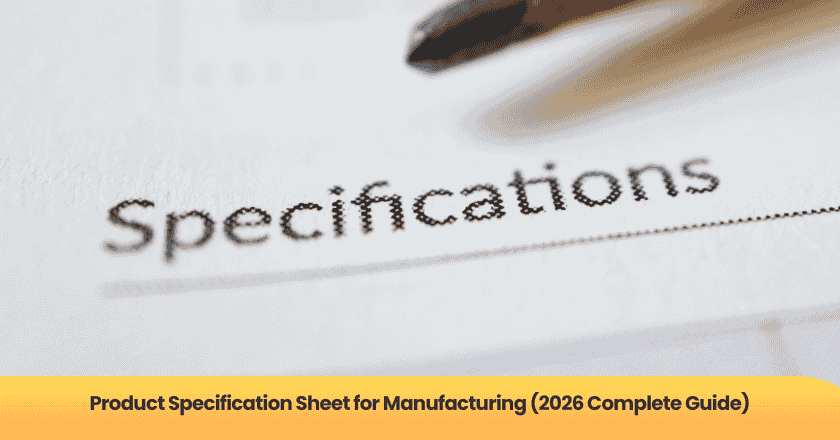 Product Specification Sheet for Manufacturing (2026 Complete Guide)
