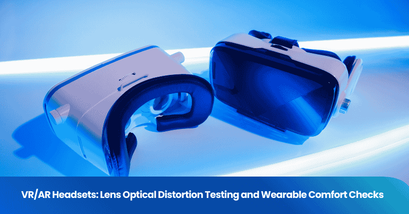 VR/AR Headsets: Lens Optical Distortion Testing and Wearable Comfort Checks
