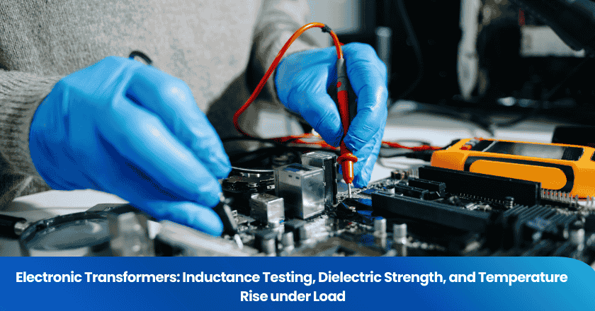 Electronic Transformers: Inductance Testing, Dielectric Strength, and Temperature Rise under Load