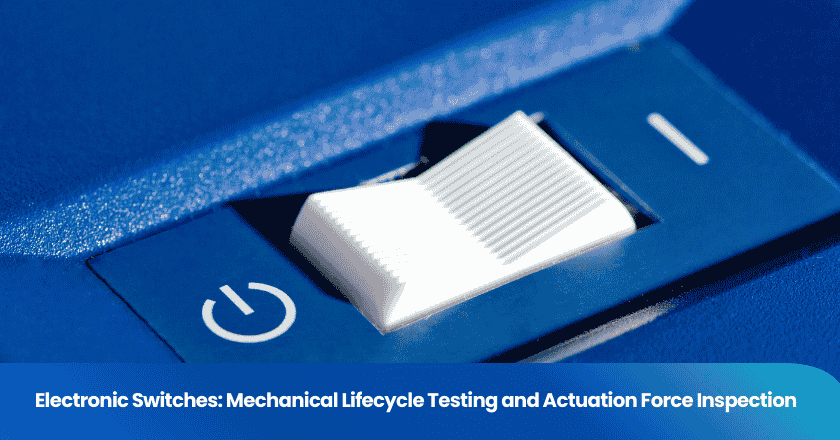 Electronic Switches: Mechanical Lifecycle Testing and Actuation Force Inspection