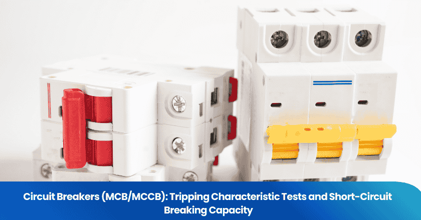 Circuit Breakers (MCB/MCCB): Tripping Characteristic Tests and Short-Circuit Breaking Capacity