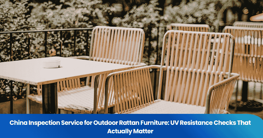 China Inspection Service for Outdoor Rattan Furniture: UV Resistance Checks That Actually Matter
