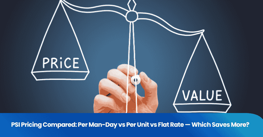 PSI Pricing Compared: Per Man-Day vs Per Unit vs Flat Rate — Which Saves More?