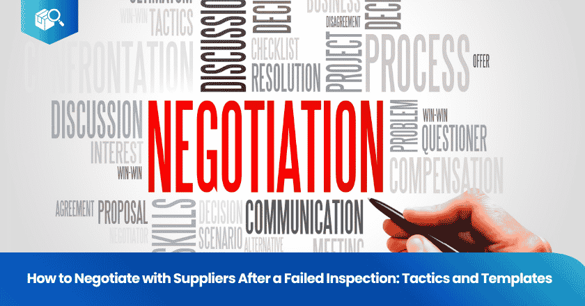 How to Negotiate with Suppliers After a Failed Inspection: Tactics and Templates