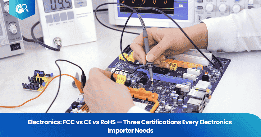 Electronics: FCC vs CE vs RoHS — Three Certifications Every Electronics Importer Needs