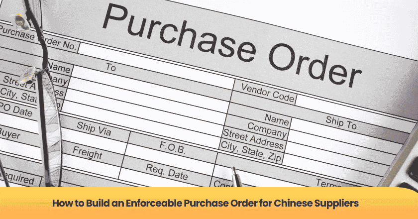How to Build an Enforceable Purchase Order for Chinese Suppliers
