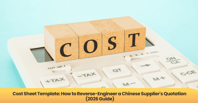 Cost Sheet Template: How to Reverse-Engineer a Chinese Supplier's Quotation (2026 Guide)