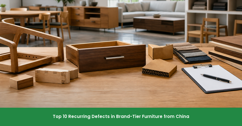 Top 10 Recurring Defects in Brand-Tier Furniture from China