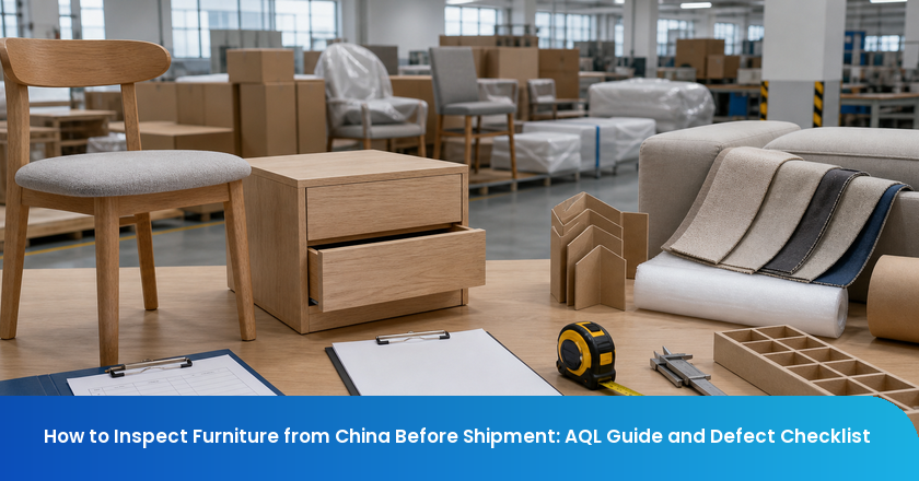 How to Inspect Furniture from China Before Shipment: AQL Guide and Defect Checklist