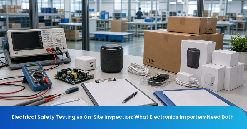 Electrical Safety Testing vs On-Site Inspection: What Electronics Importers Need Both
