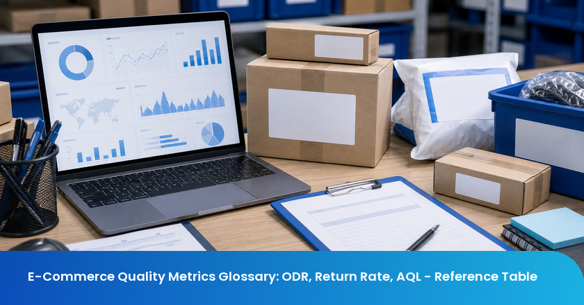 E-Commerce Quality Metrics Glossary: ODR, Return Rate, AQL - Reference Table