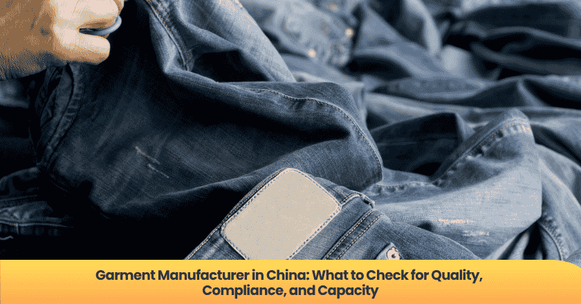 Garment Manufacturer in China: What to Check for Quality, Compliance, and Capacity