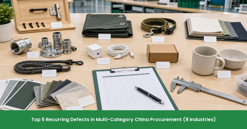Top 5 Recurring Defects in Multi-Category China Procurement: 8 Industries