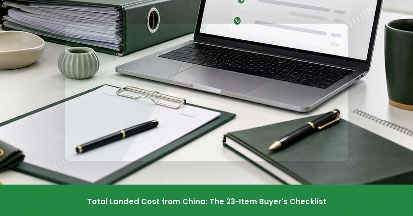 Total Landed Cost from China: The 23-Item Buyer's Checklist