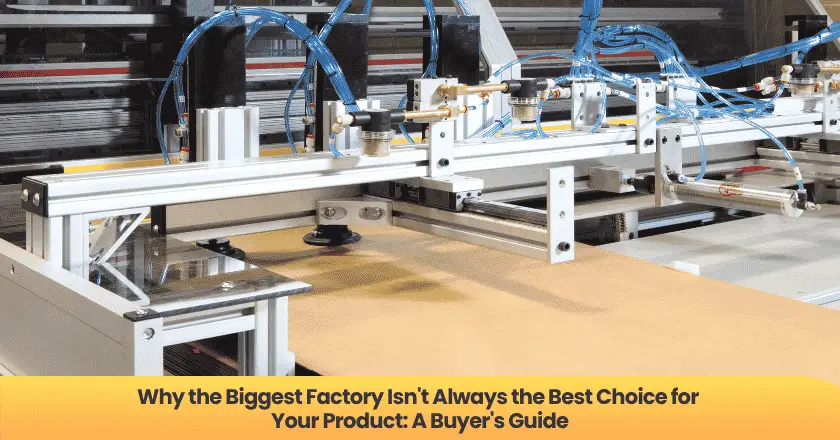 Why the Biggest Factory Isn't Always the Best Choice for Your Product: A Buyer's Guide