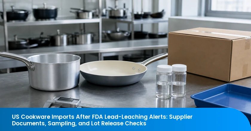 US Cookware Imports After FDA Lead-Leaching Alerts: Supplier Documents, Sampling, and Lot Release Checks