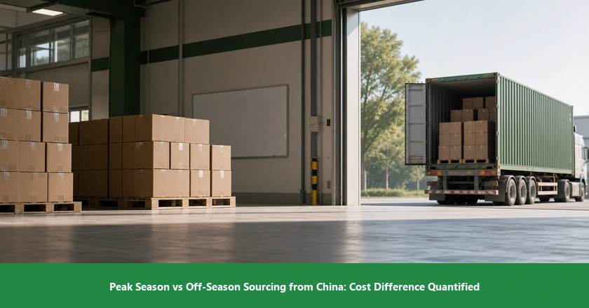 Peak Season vs Off-Season Sourcing from China: Cost Difference Quantified