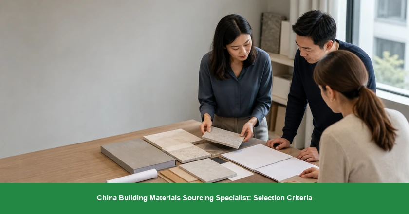 China Building Materials Sourcing Specialist: Selection Criteria