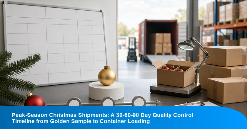 Peak-Season Christmas Shipments: A 30-60-90 Day Quality Control Timeline from Golden Sample to Container Loading