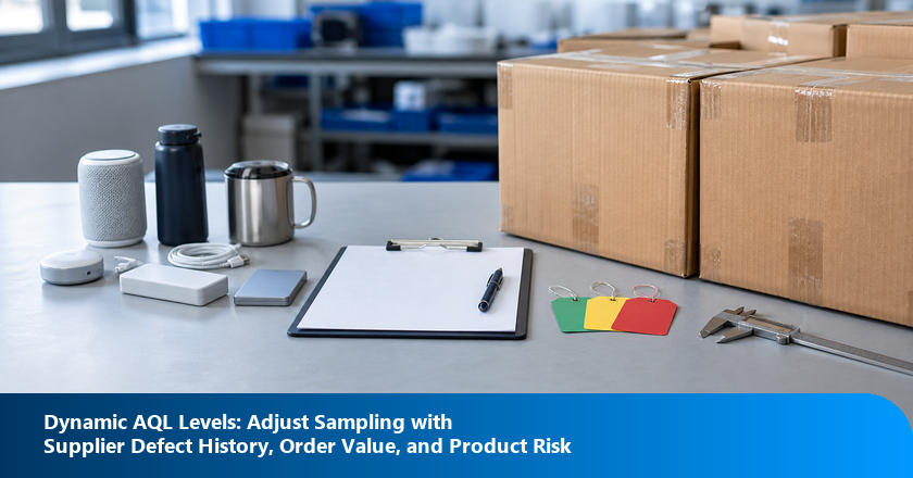 Dynamic AQL Levels: Adjust Sampling with Supplier Defect History, Order Value, and Product Risk