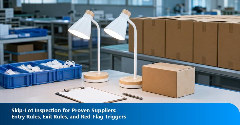 Skip-Lot Inspection for Proven Suppliers: Entry Rules, Exit Rules, and Red-Flag Triggers