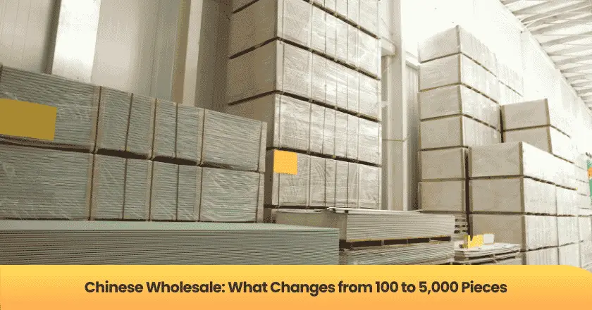 Chinese Wholesale: What Changes from 100 to 5,000 Pieces