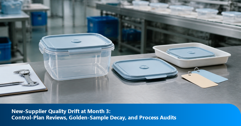 New-Supplier Quality Drift at Month 3: Control-Plan Reviews, Golden-Sample Decay, and Process Audits