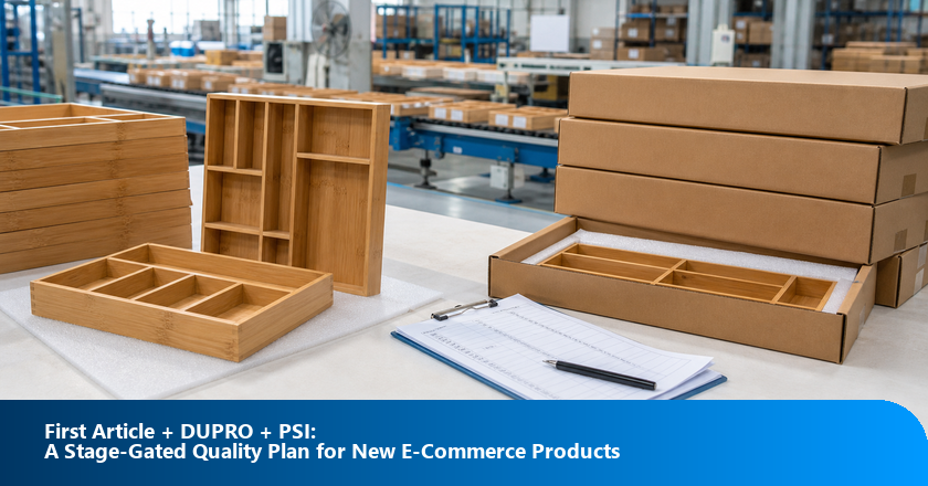 First Article + DUPRO + PSI: A Stage-Gated Quality Plan for New E-Commerce Products