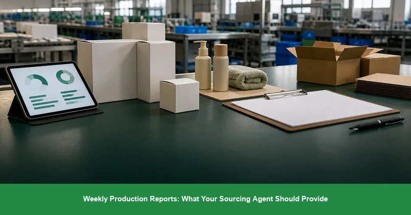 Weekly Production Reports: What Your Sourcing Agent Should Provide