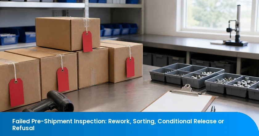 Failed Pre-Shipment Inspection: Rework, Sorting, Conditional Release or Refusal