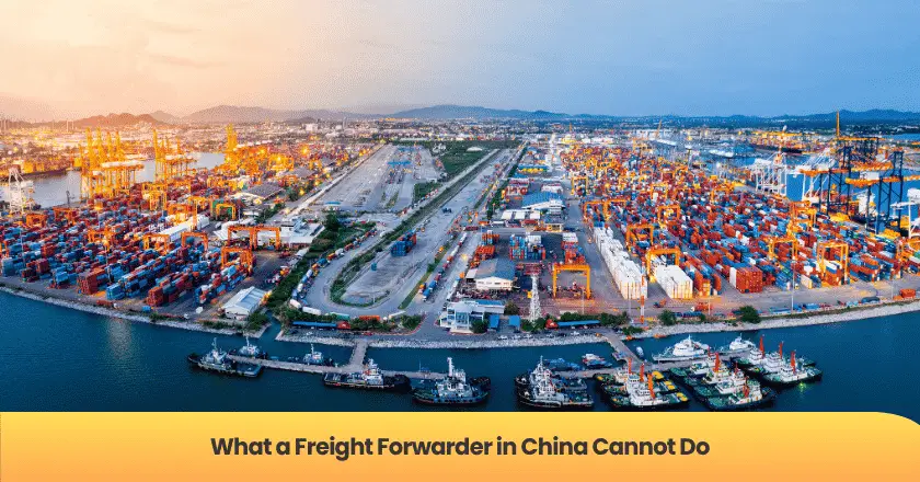 What a Freight Forwarder in China Cannot Do