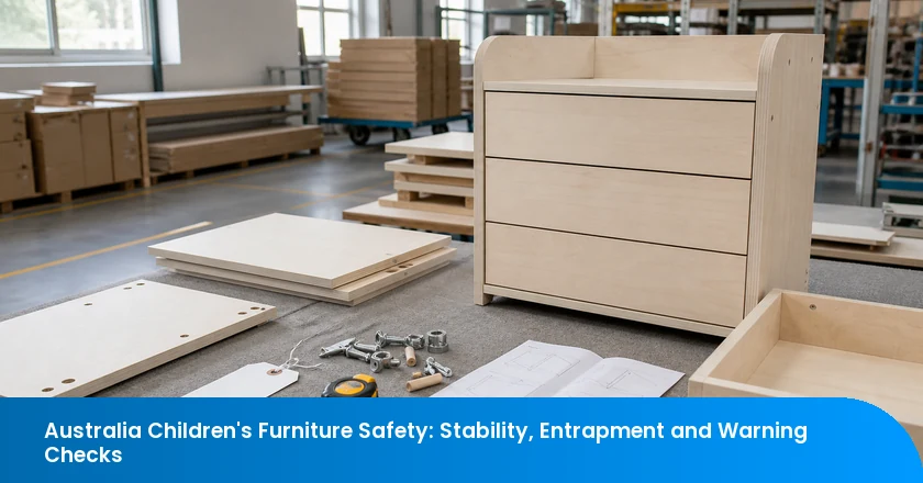 Australia Children's Furniture Safety: Stability, Entrapment and Warning Checks