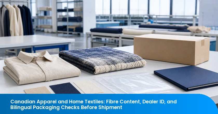 Canadian Apparel and Home Textiles: Fibre Content, Dealer ID, and Bilingual Packaging Checks Before Shipment