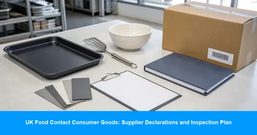 UK Food Contact Consumer Goods: Supplier Declarations and Inspection Plan