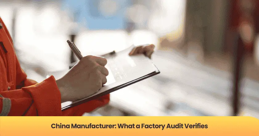China Manufacturer: What a Factory Audit Verifies