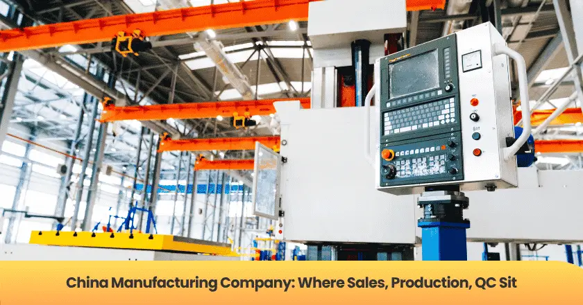 China Manufacturing Company: Where Sales, Production, QC Sit