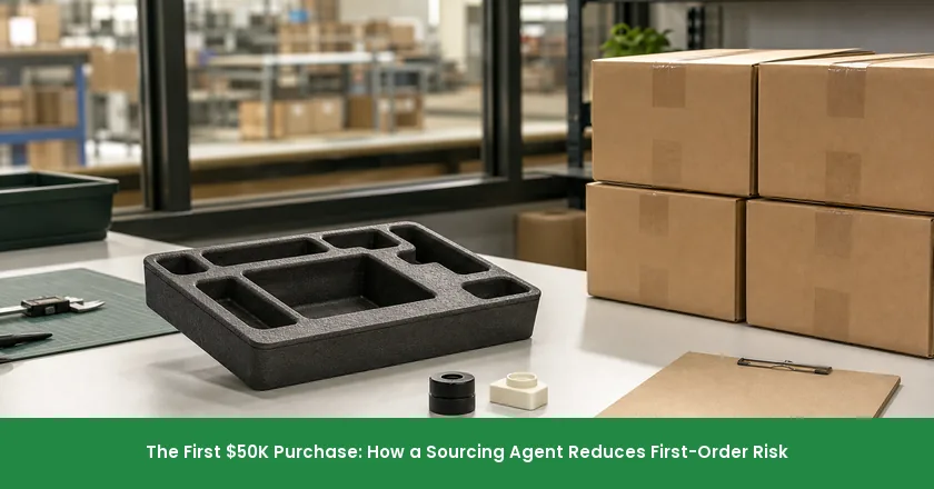 The First $50K Purchase: How a Sourcing Agent Reduces First-Order Risk